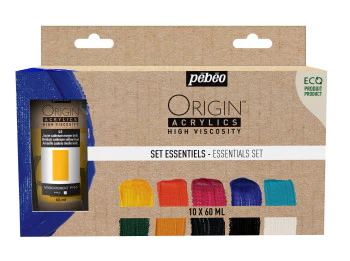 Peinture Acrylique Origin Set 10X60 ml essentiel