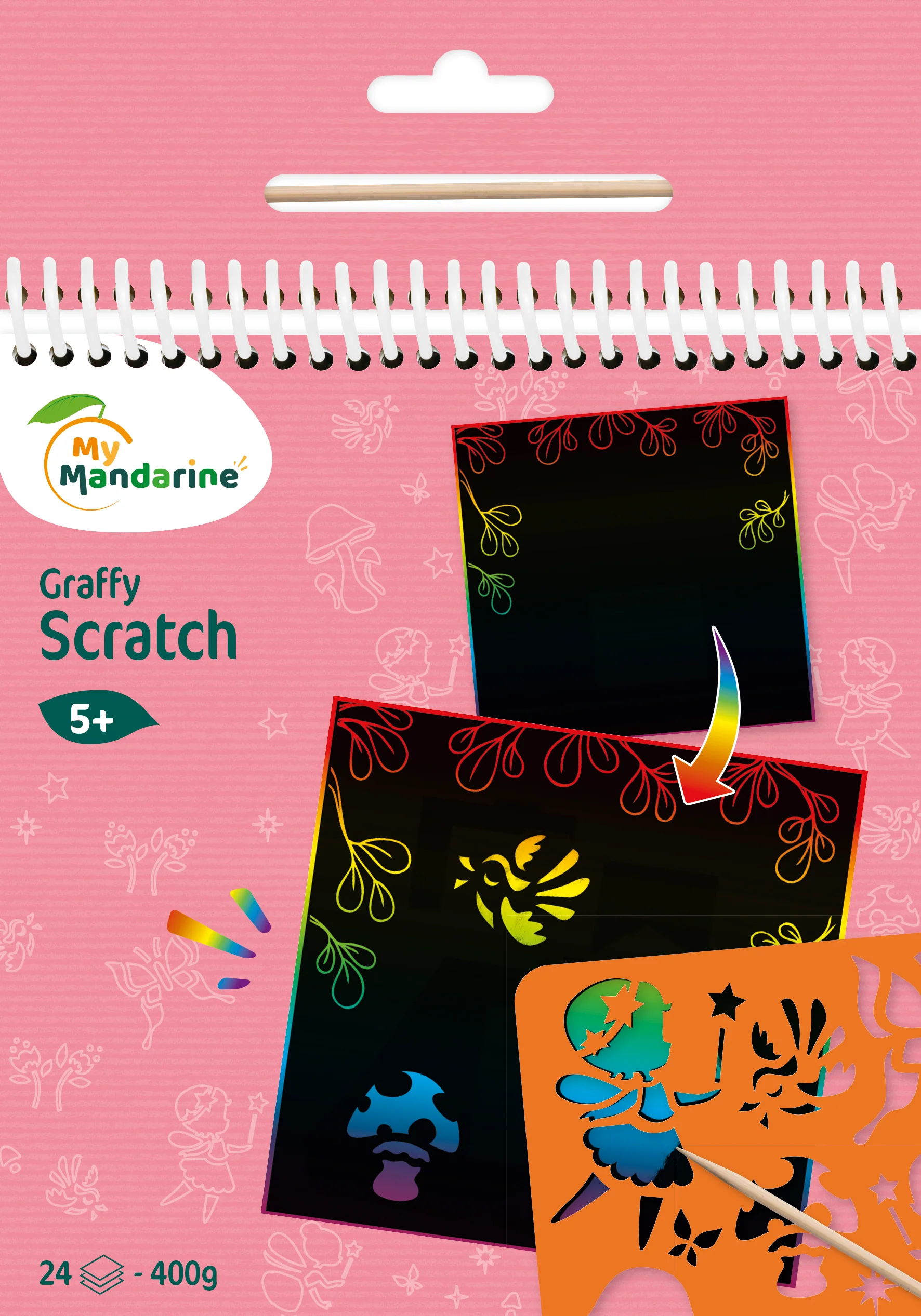 Graffy Scratch fées carte à gratter