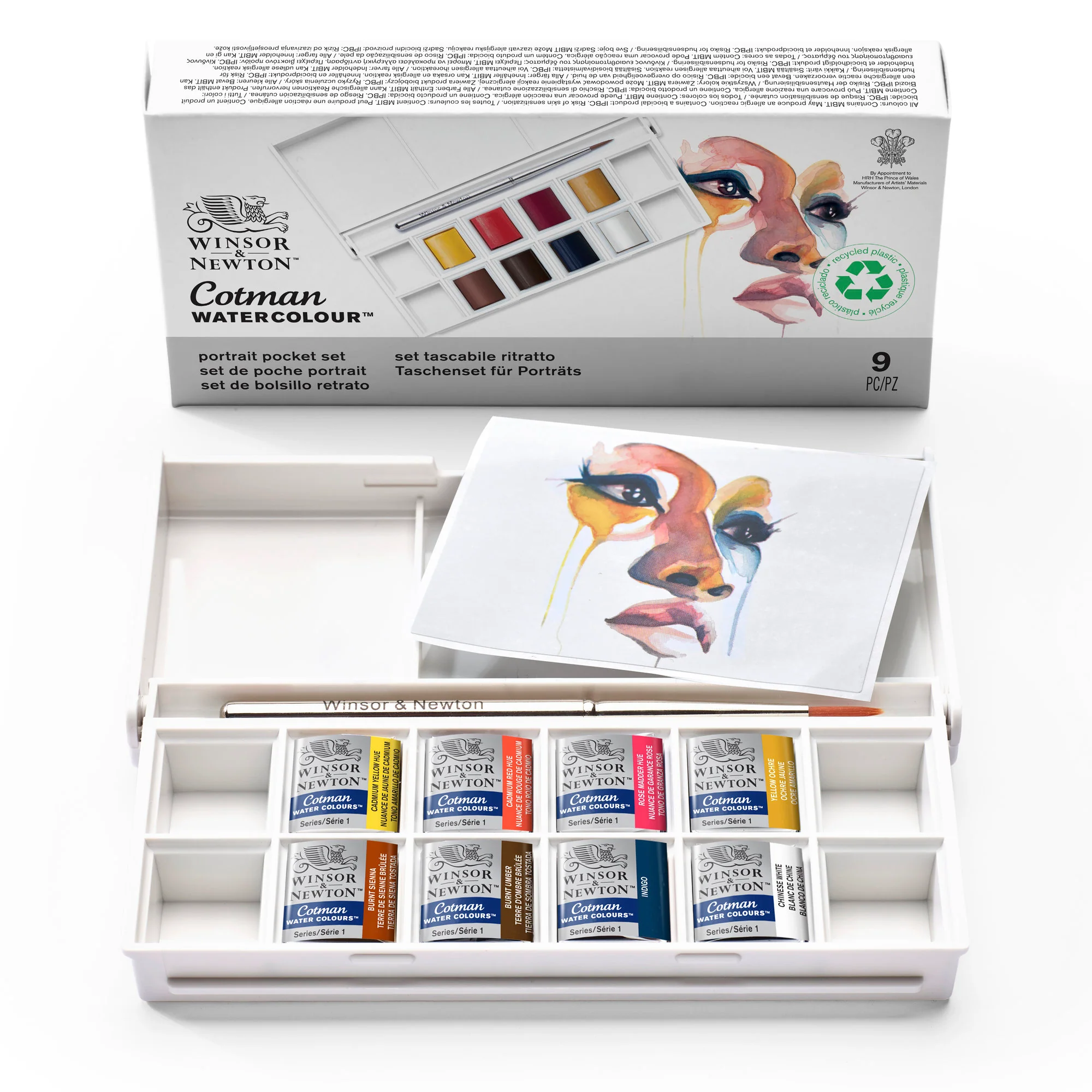 Peinture aquarelle Cotman Winsor & Newton 8 1/2 godets "Portrait" - Image 6