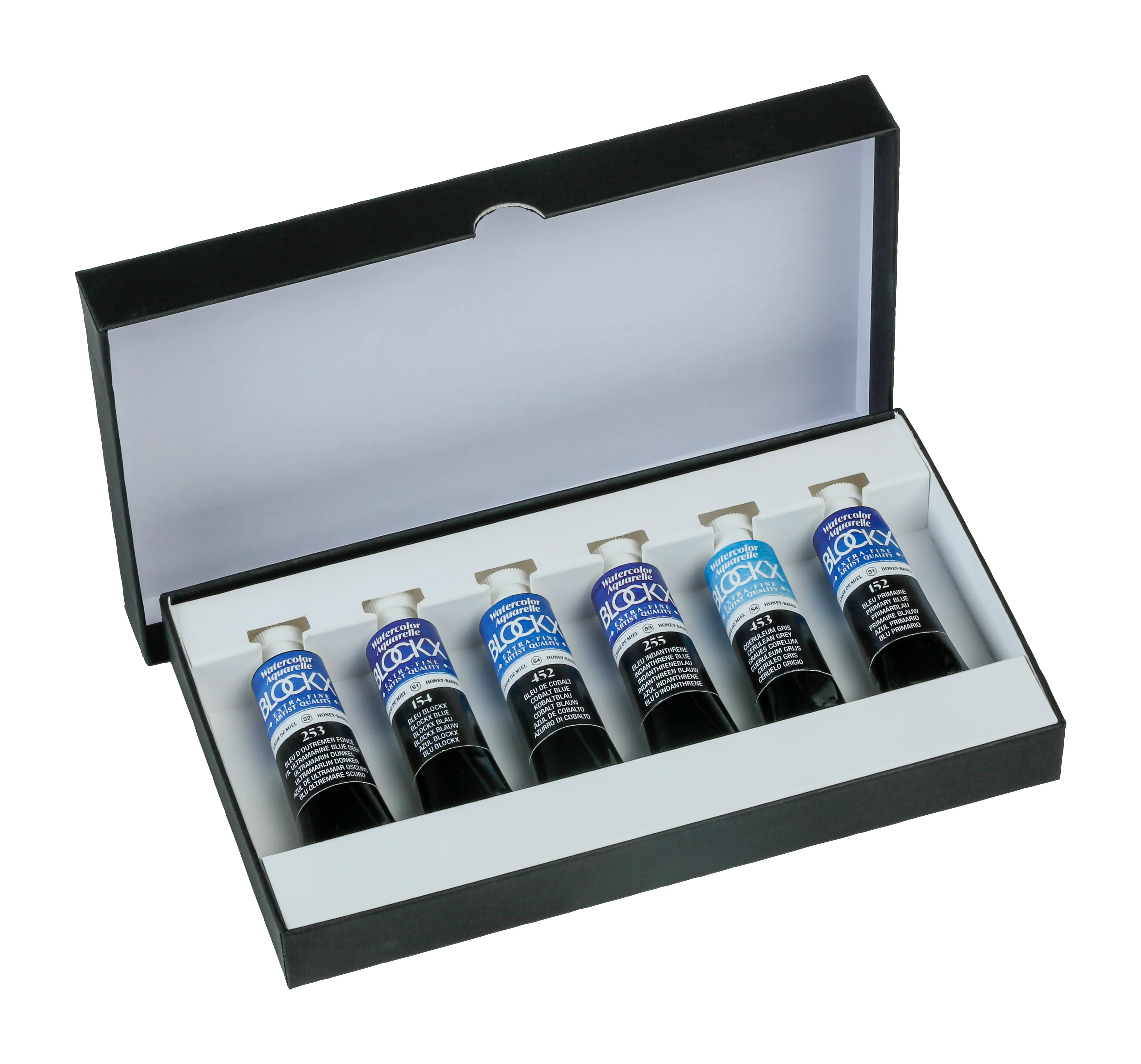 Aquarelle Extra-fine Blockx - Set 6 x 15ml couleurs bleues