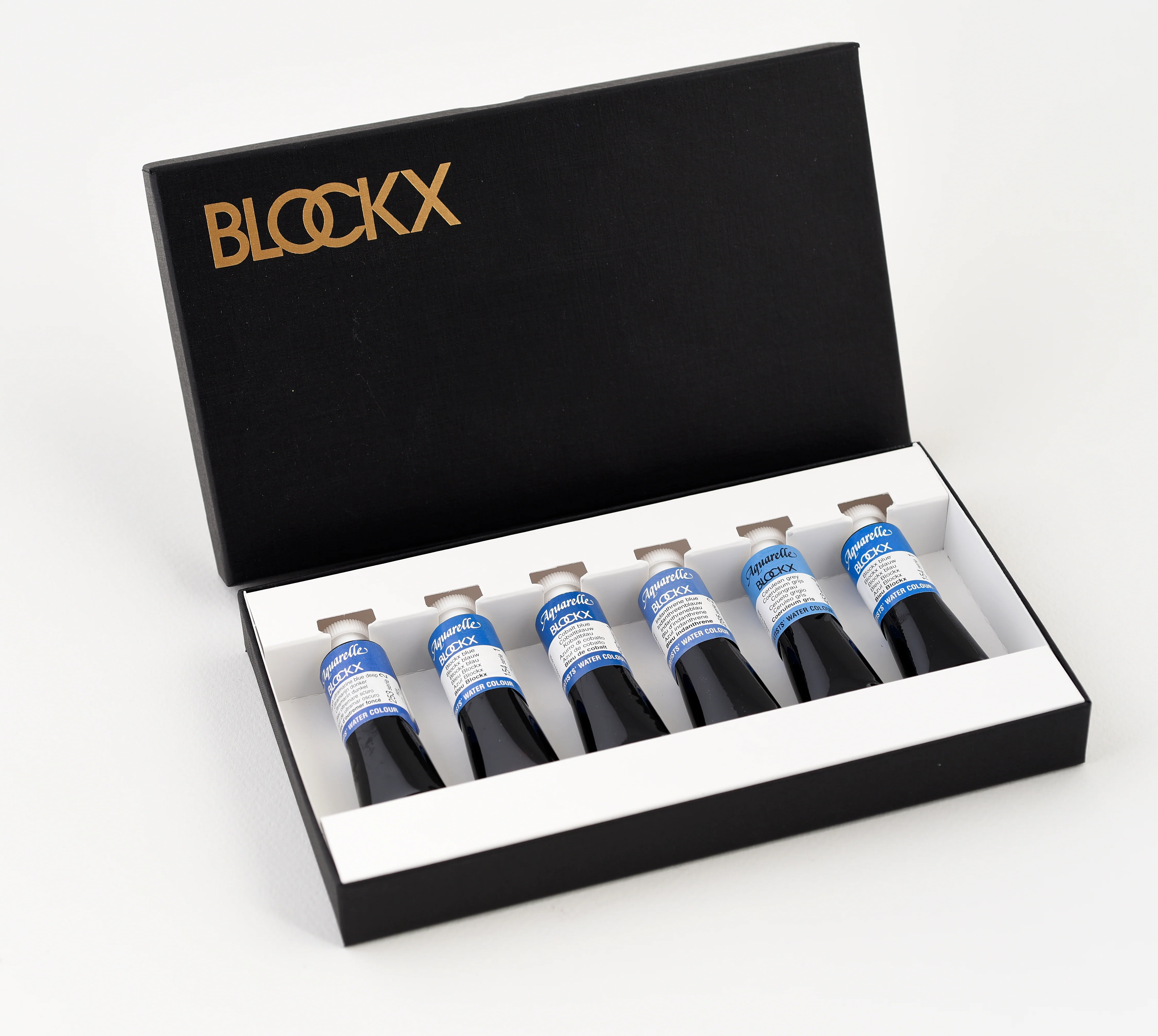 Aquarelle Extra-fine Blockx - Set 6 x 15ml couleurs bleues - Image 2