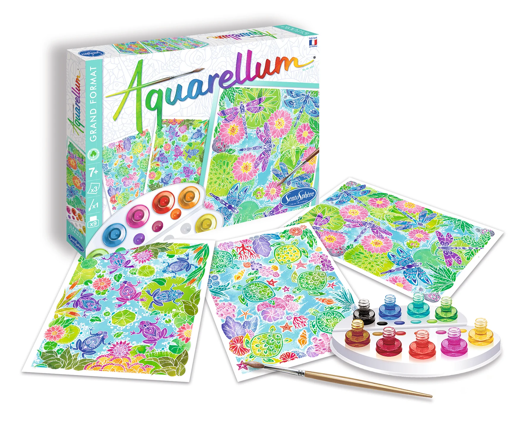 Coffret Aquarellum : vu du ciel
