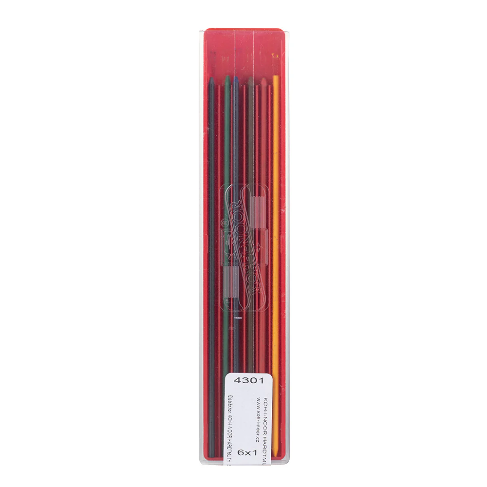 Assortiment de 6 mines de couleurs Ø2 mm