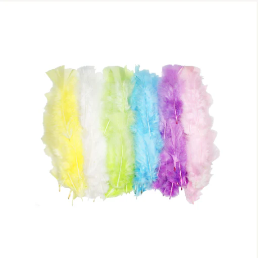 Assortiment plumes de dinde pastel (x300) - Image 3