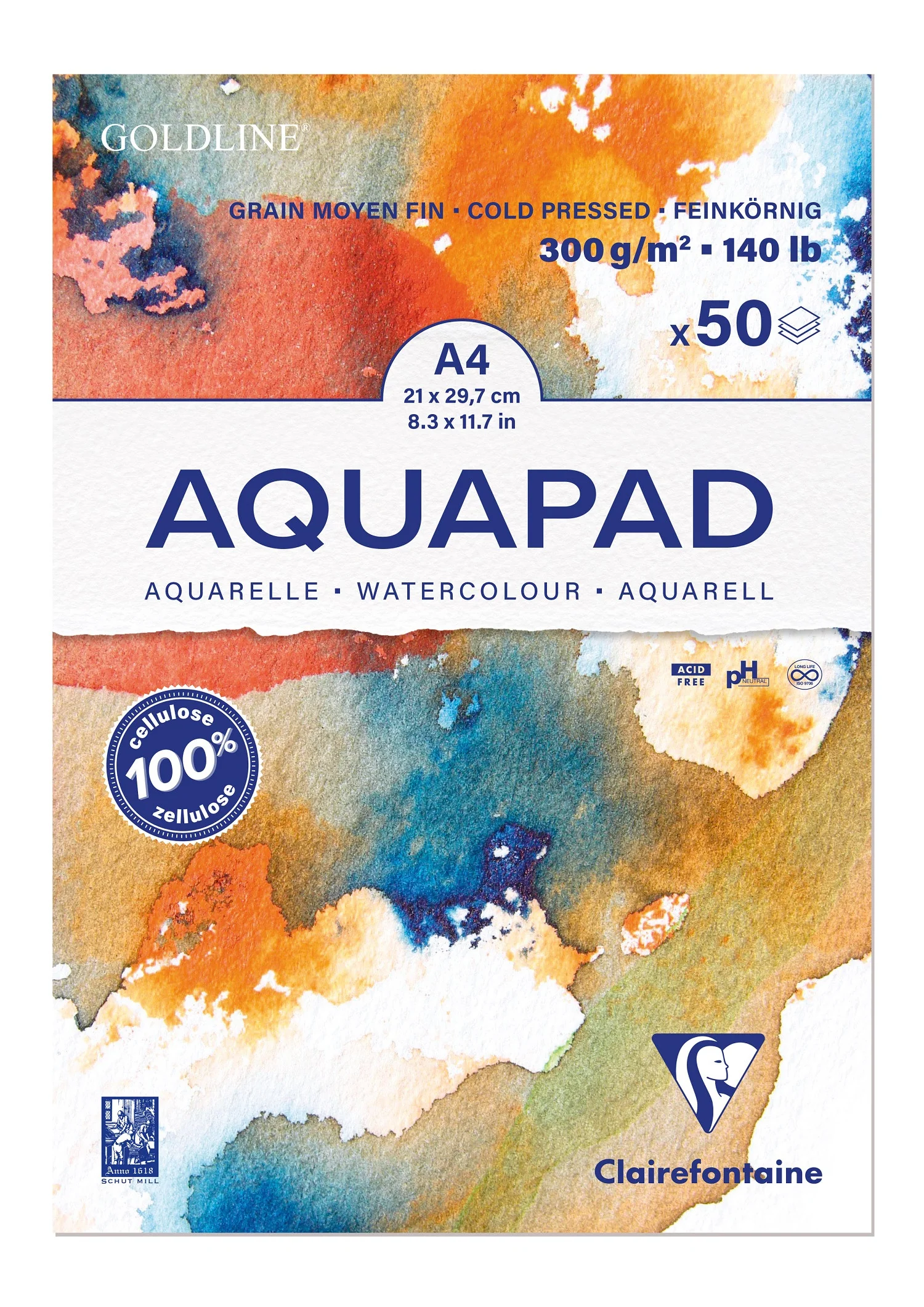 Bloc Aquapad Goldline 300 g/m² formats A6/A5/A4/A3 - Image 5