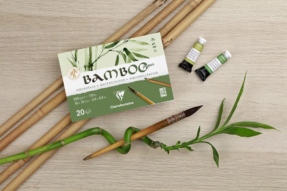 Bloc aquarelle Bamboo 250g/m² collé 4 côtés - Image 5