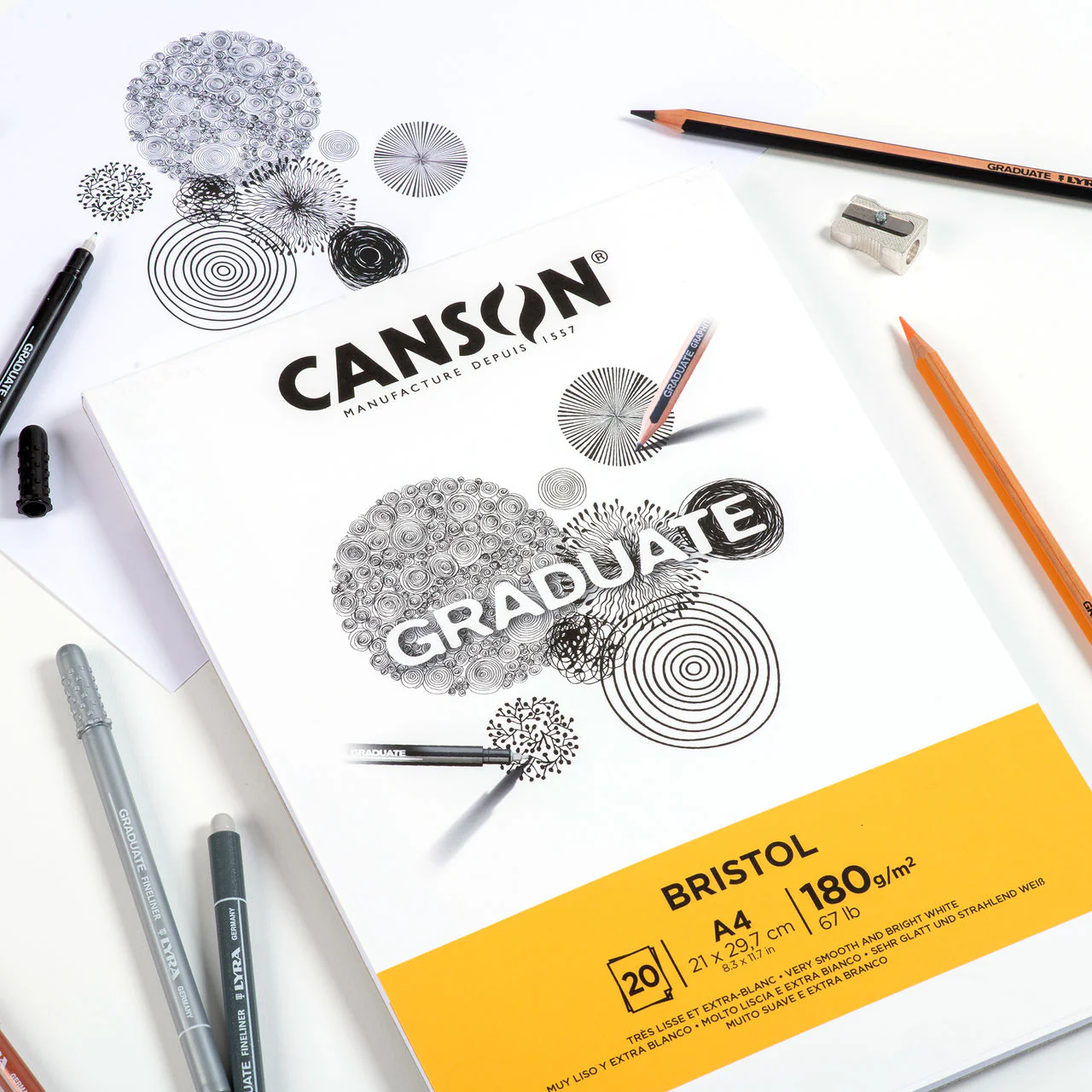 Bloc Bristol Graduate - 20 Feuilles - Image 3