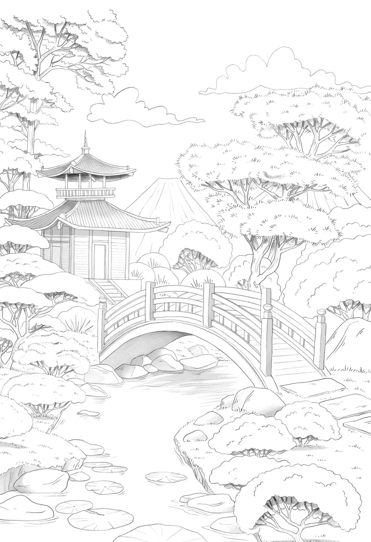 Bloc de coloriage multi-techniques de 20 feuilles A4 250g, Les jardins - Image 8