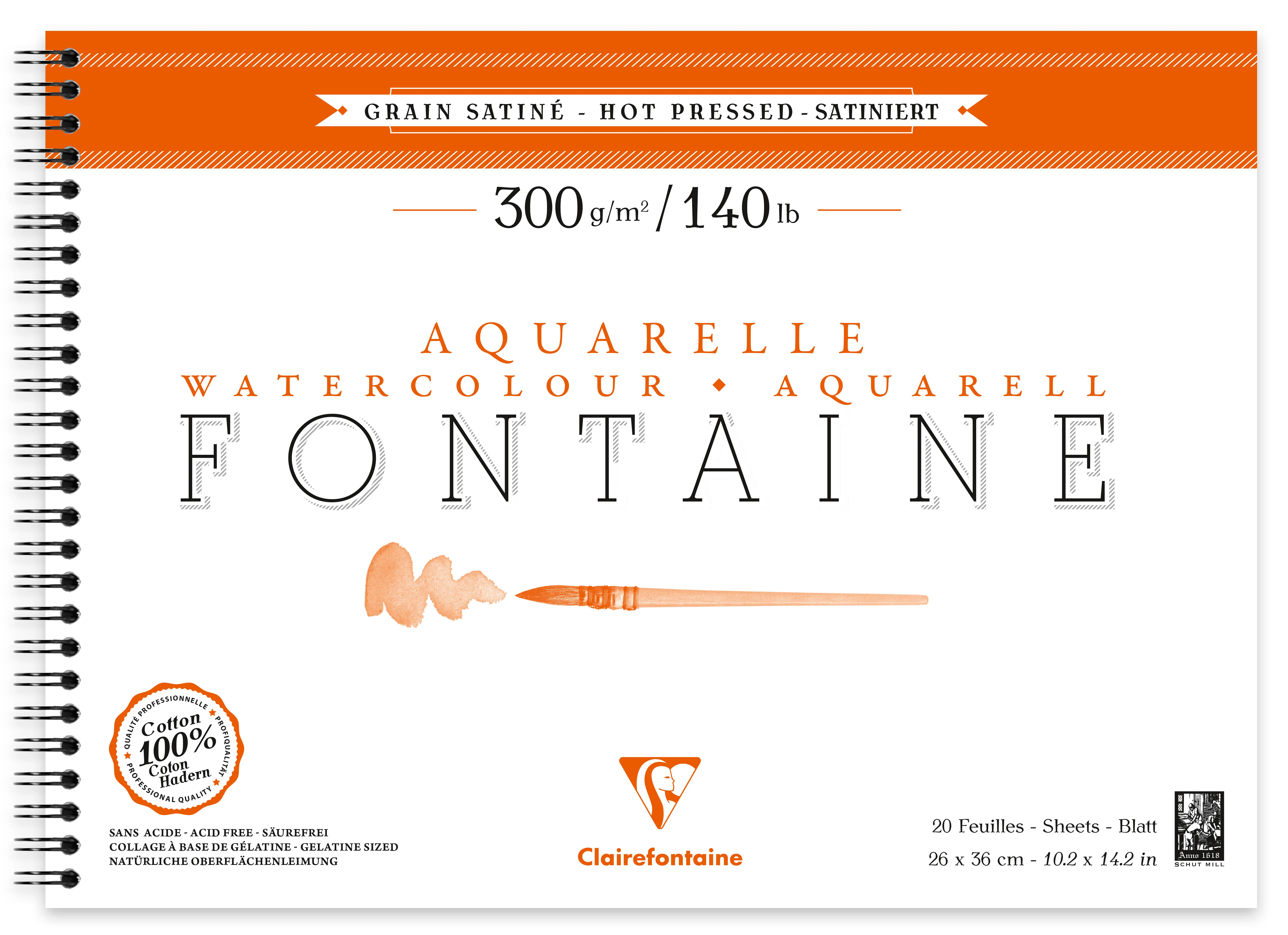 Bloc aquarelle Fontaine Grain Satiné 300g/m² - Image 3