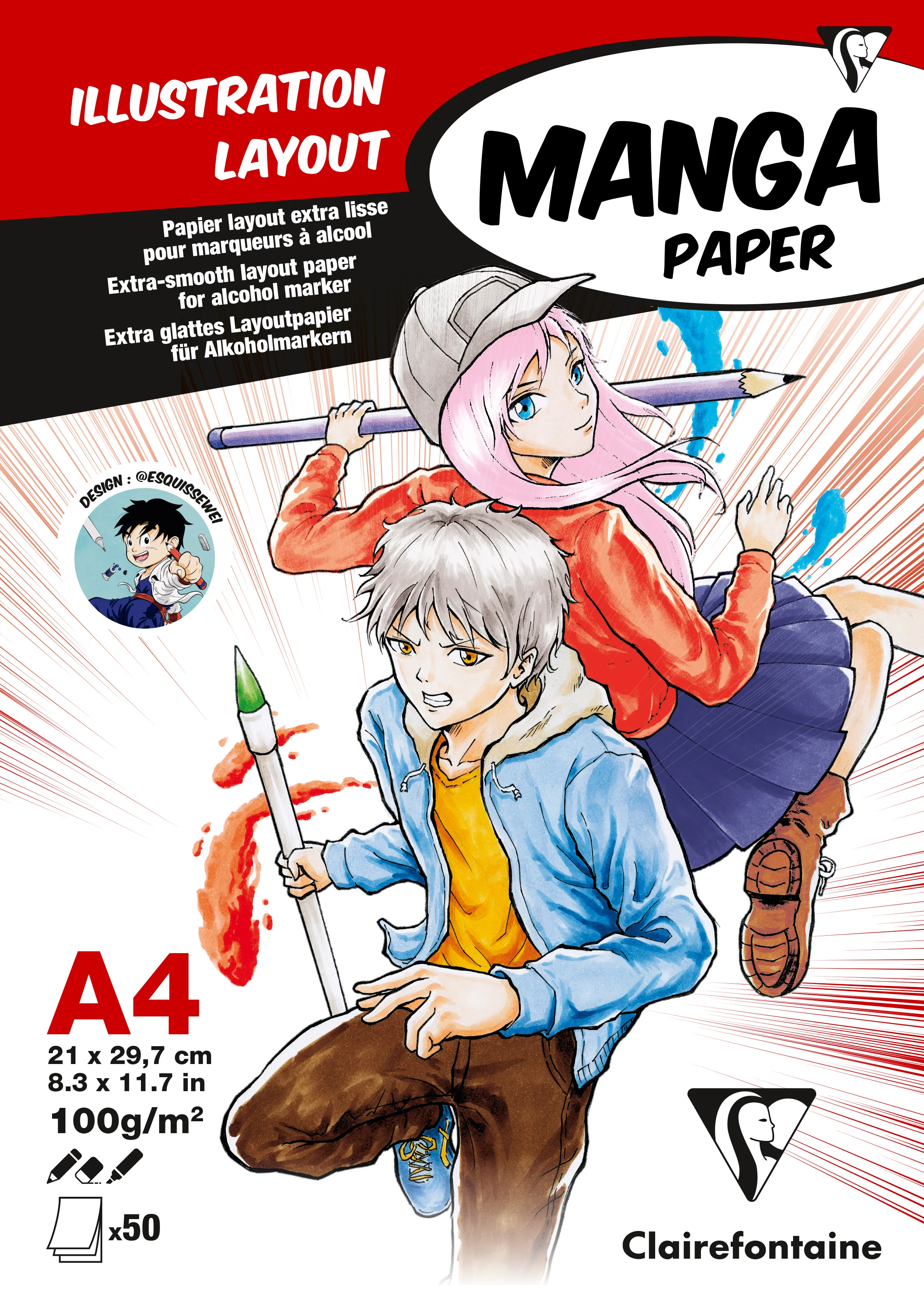 Bloc papier illustration Manga paper 3 formats - Image 2