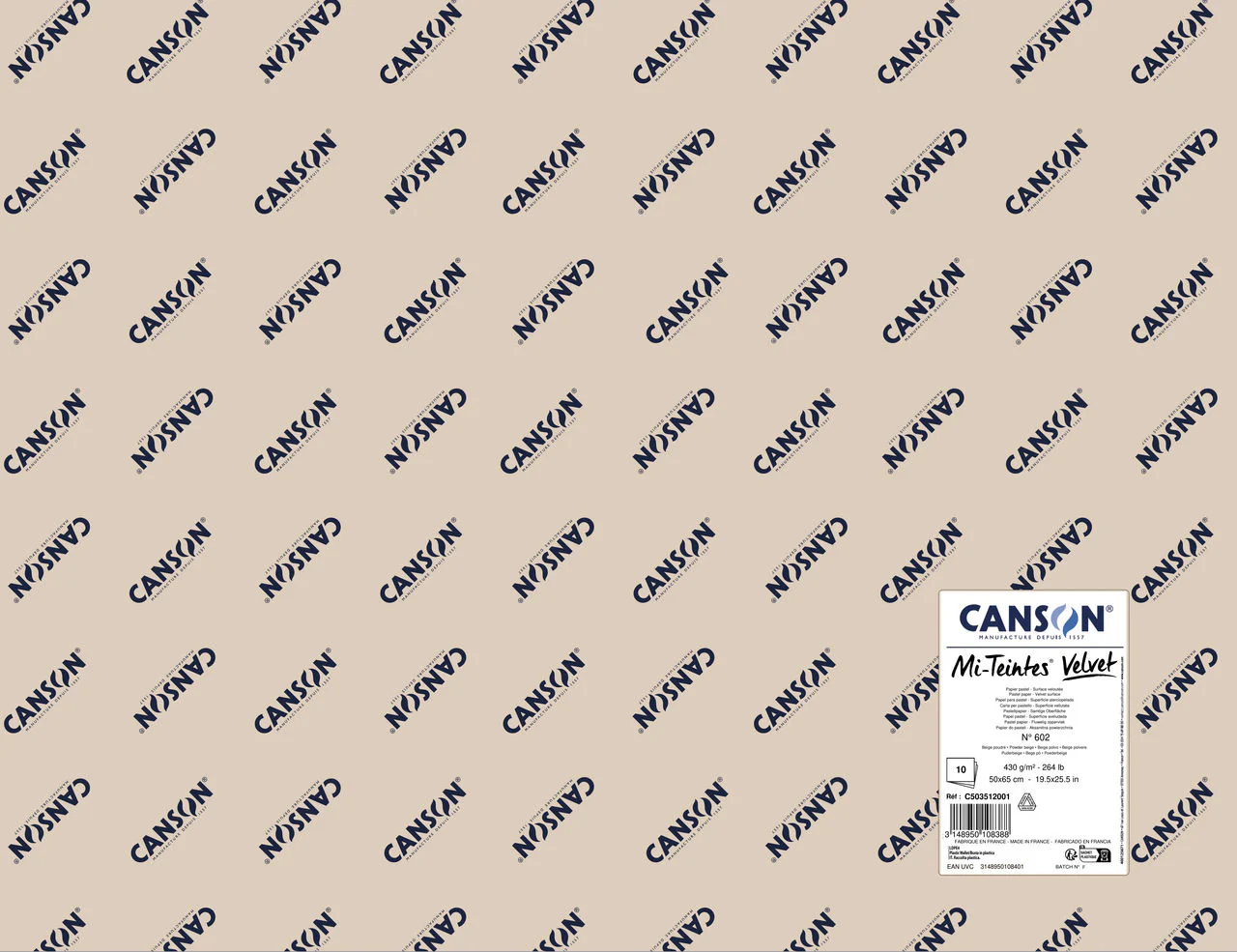 Feuilles Mi-Teintes Velvet 50x65cm - 430gr - 14 couleurs - Image 2