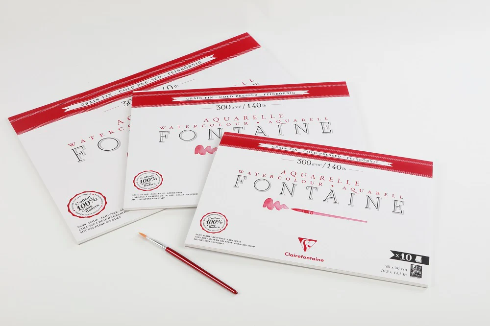 Bloc aquarelle Fontaine Grain fin 300g/m² - Image 4