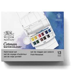 Boîte de peinture aquarelle fine 12 1/2 godets - Image 2