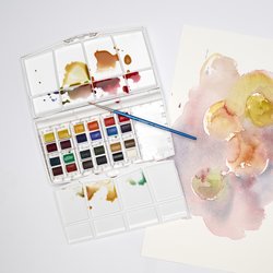 Boîte de peinture aquarelle fine 24 1/2 godets Paint Plus Cotman - Image 4