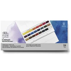 Boîte aquarelle fine 24 godets Studio Cotman - Image 2