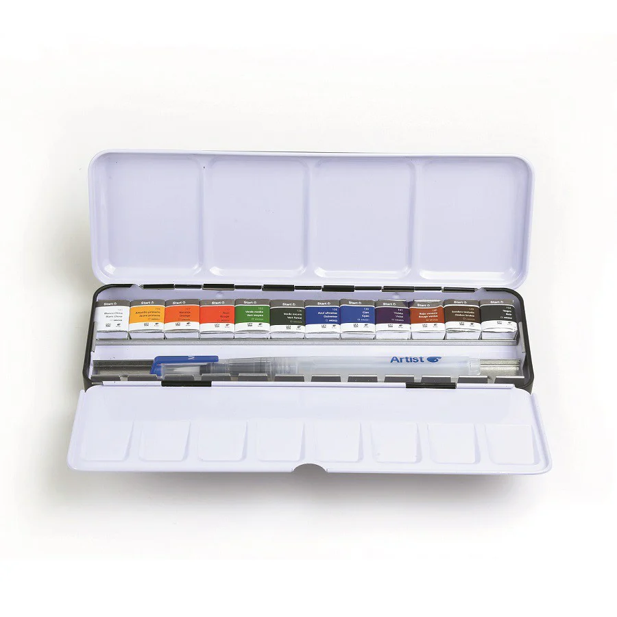 Boîte Aquarelle Fine Start 12 1/2 godets