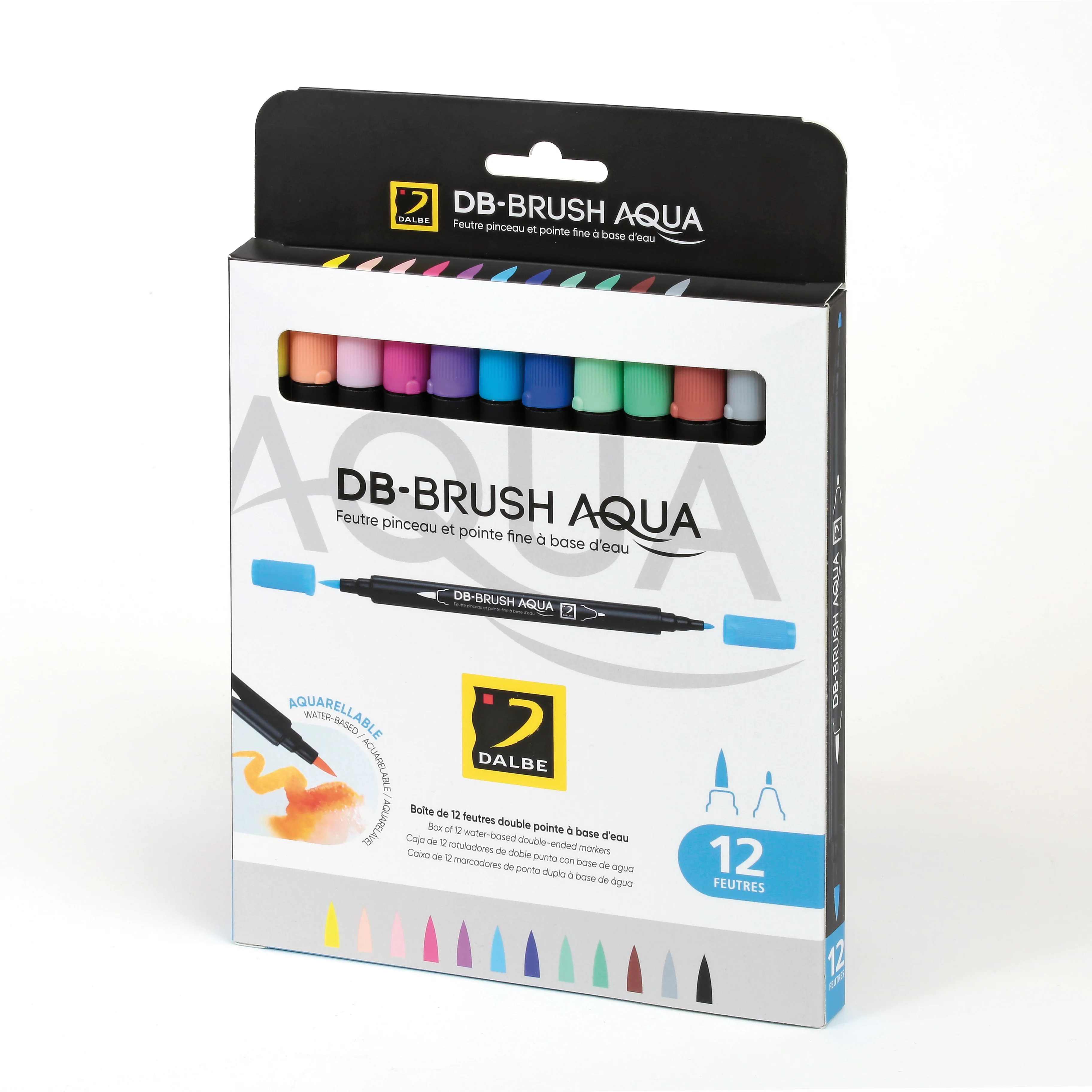 Boîte de 12 feutres DB-Brush Aqua - Image 2