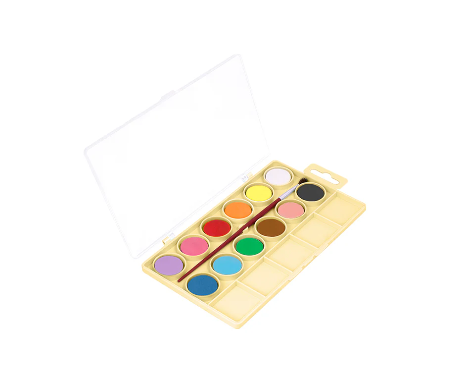 Boîte de 12 pastilles aquarelle Kawaii - Jovi - Image 2