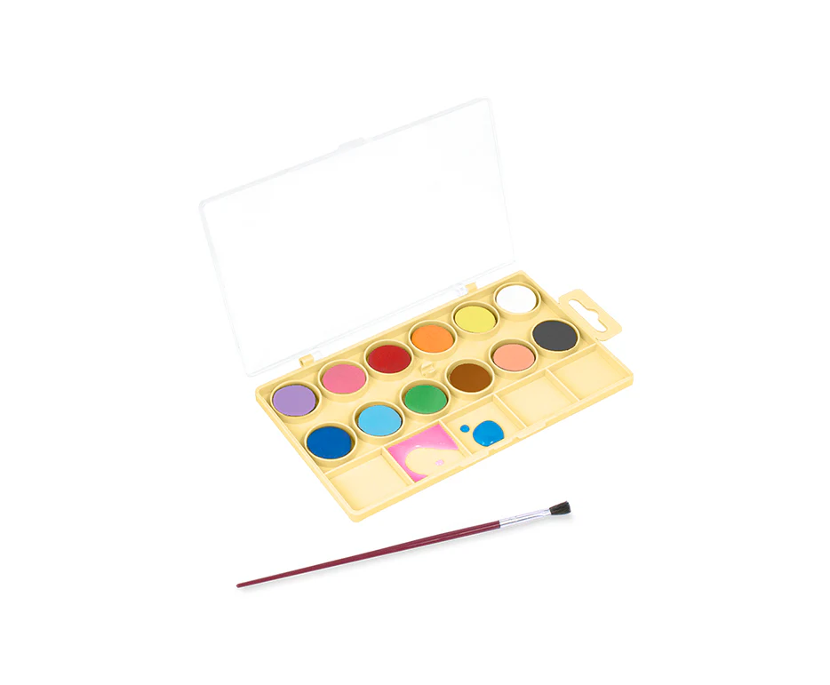 Boîte de 12 pastilles aquarelle Kawaii - Jovi - Image 3