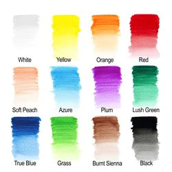 Boîte métal de 12 crayons couleurs aquarellables - Image 6
