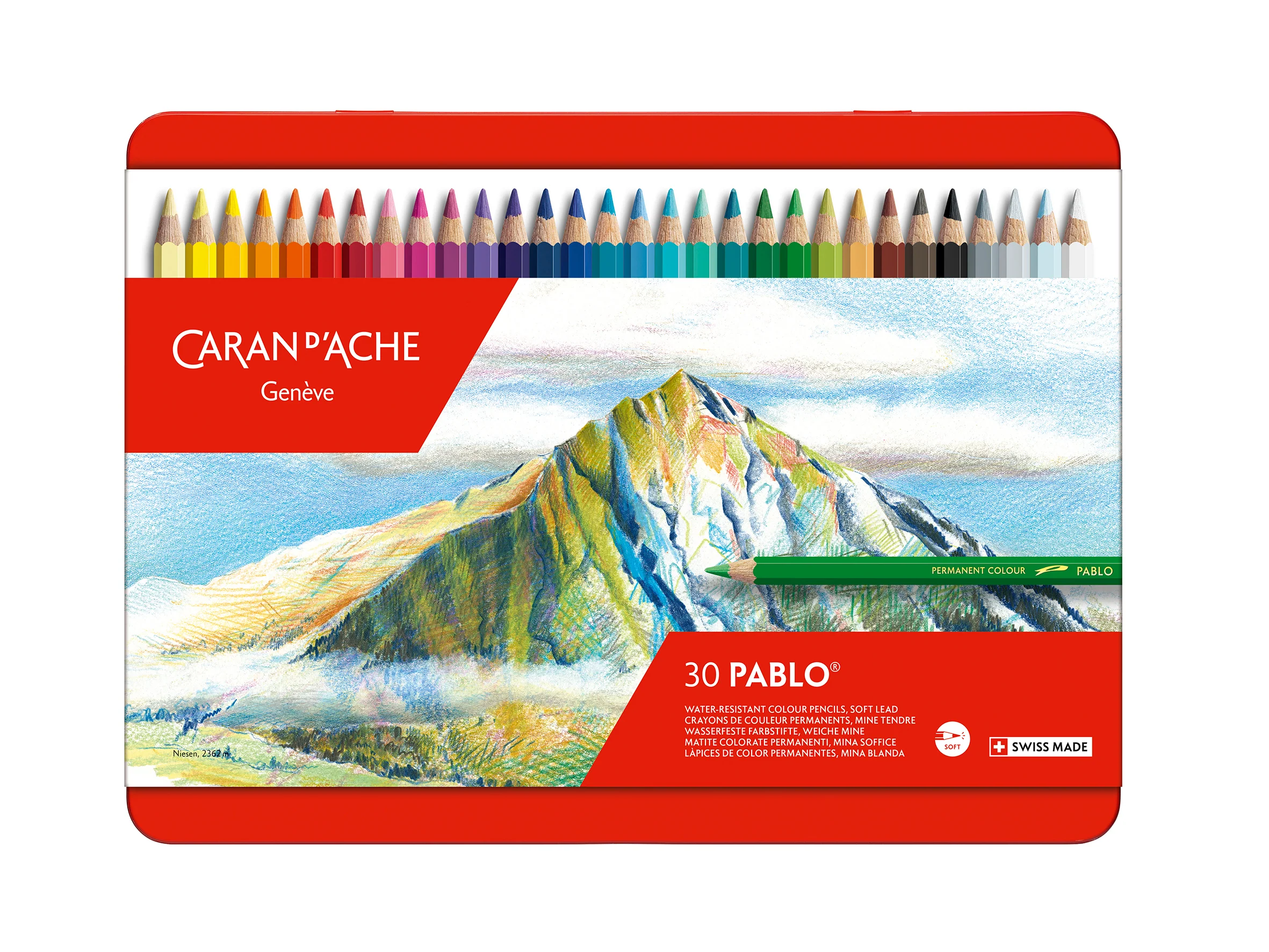 Boîte métallique 30 crayons PABLO