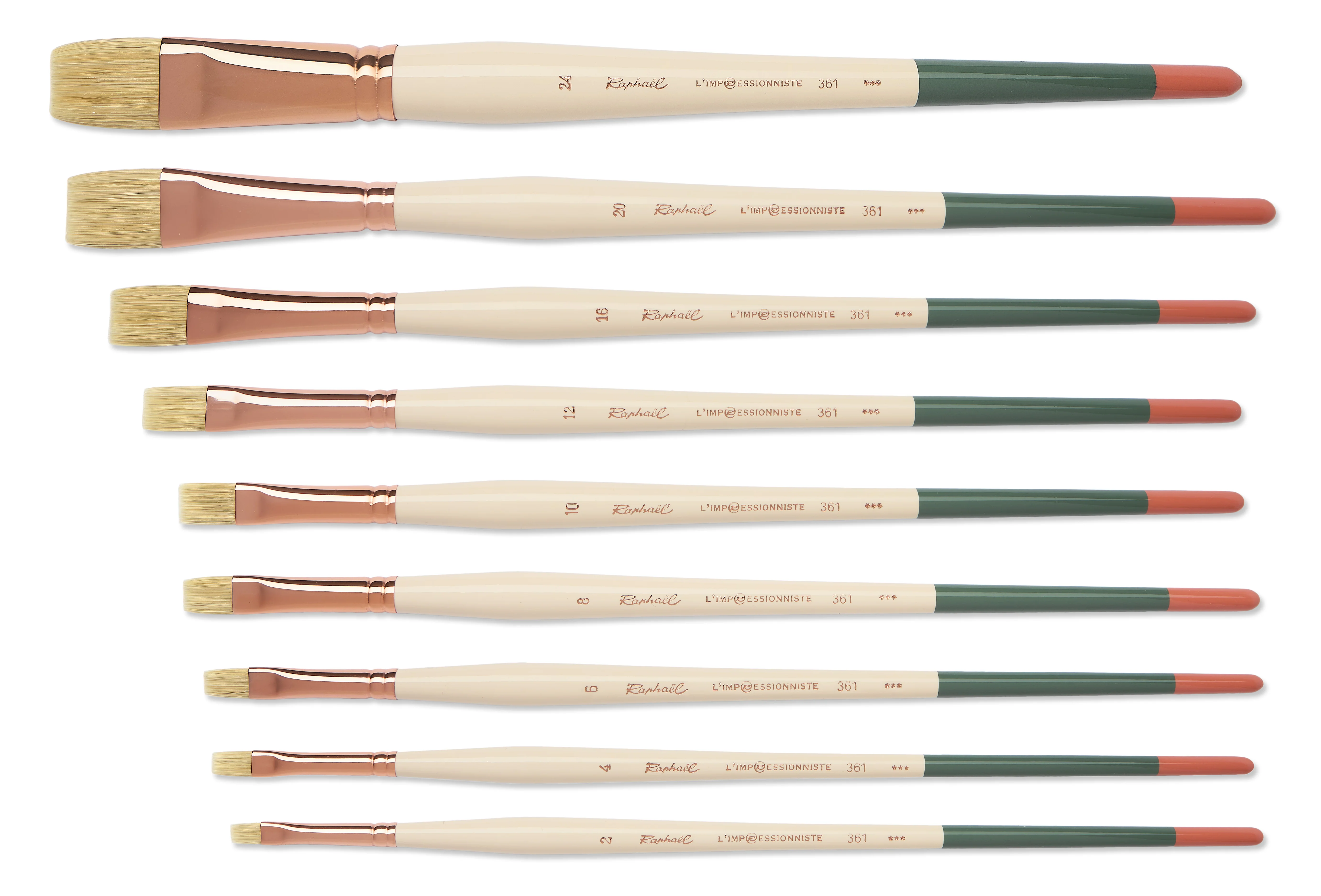Brosse Plate 361 - L'Impressionniste - 9 tailles