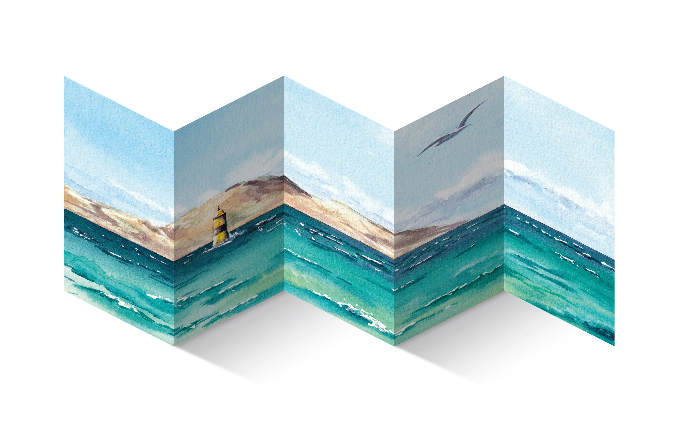 Carnet de voyage aquarelle Accordion - Image 5