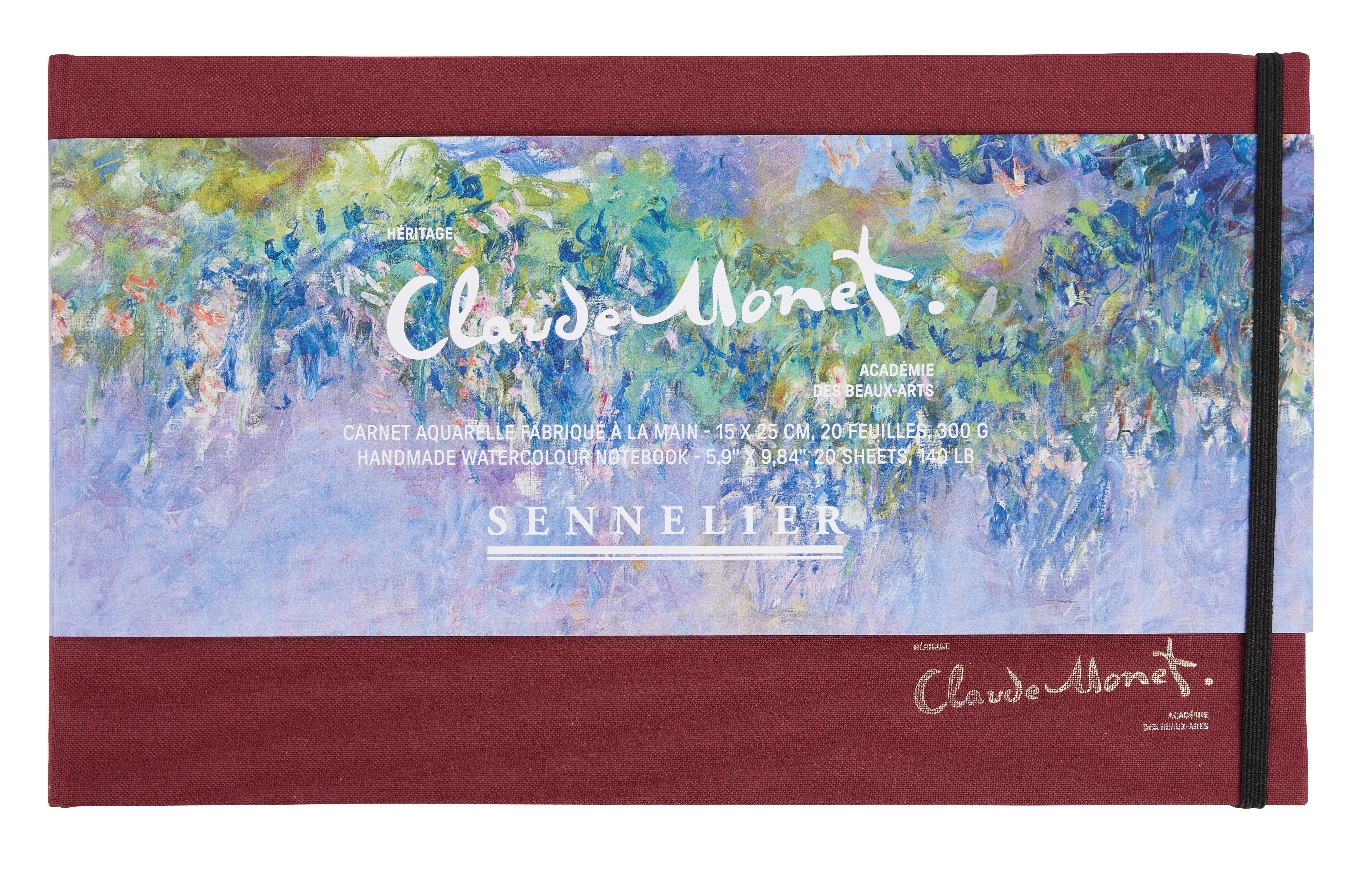 Carnet Aquarelle 15 x 25 cm MONET - Sennelier