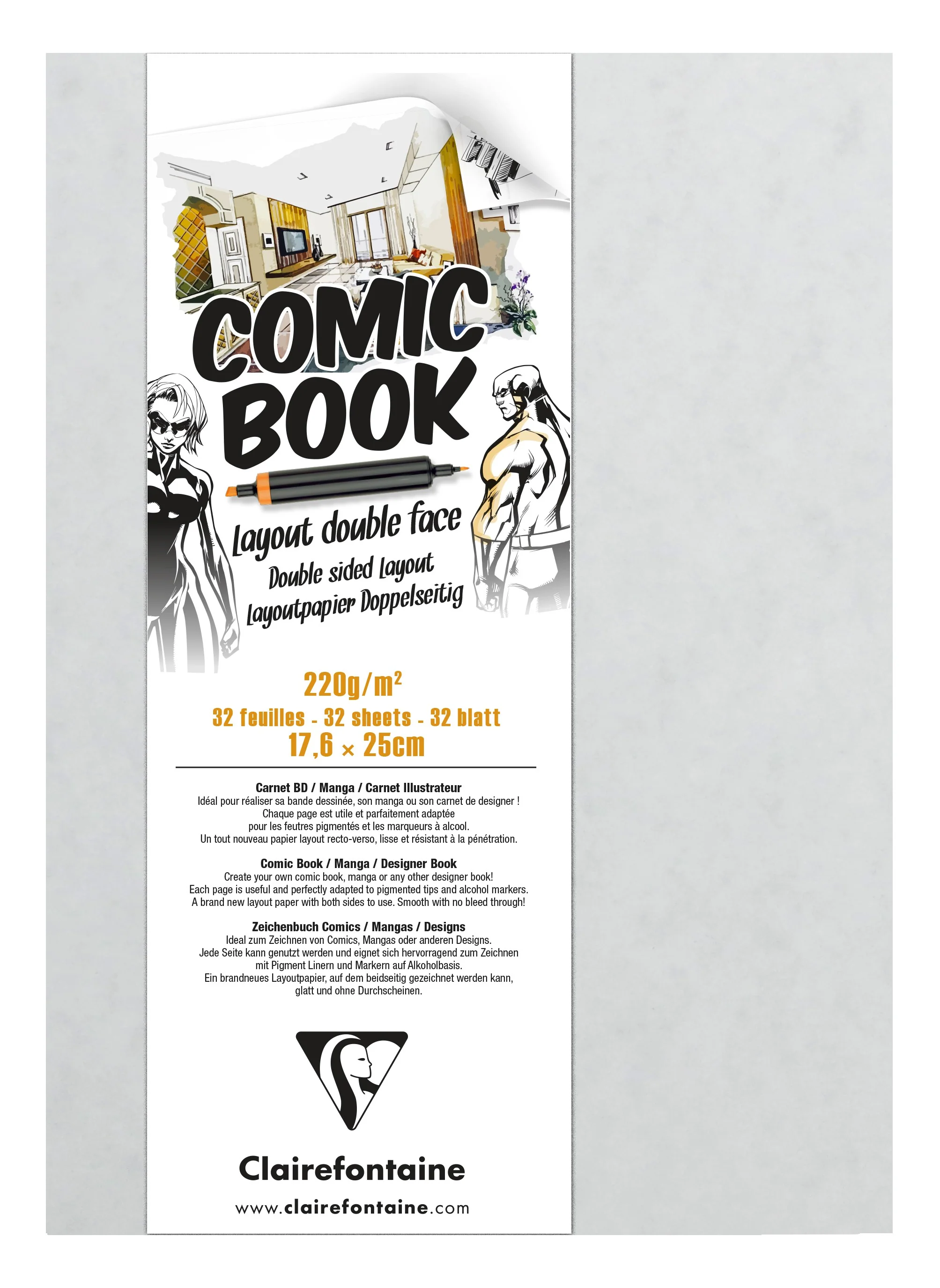 Carnet papier comic book 32 feuilles - Image 4