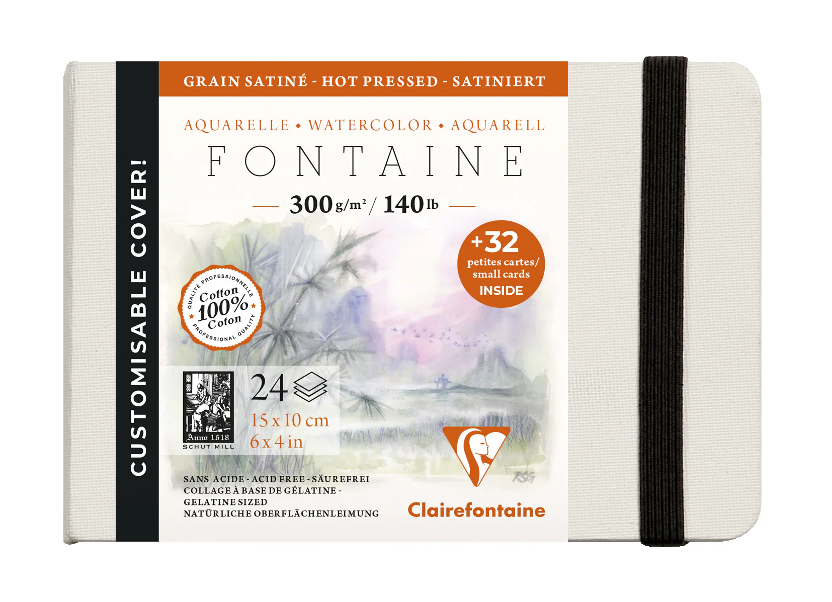 Carnet de voyage aquarelle Fontaine