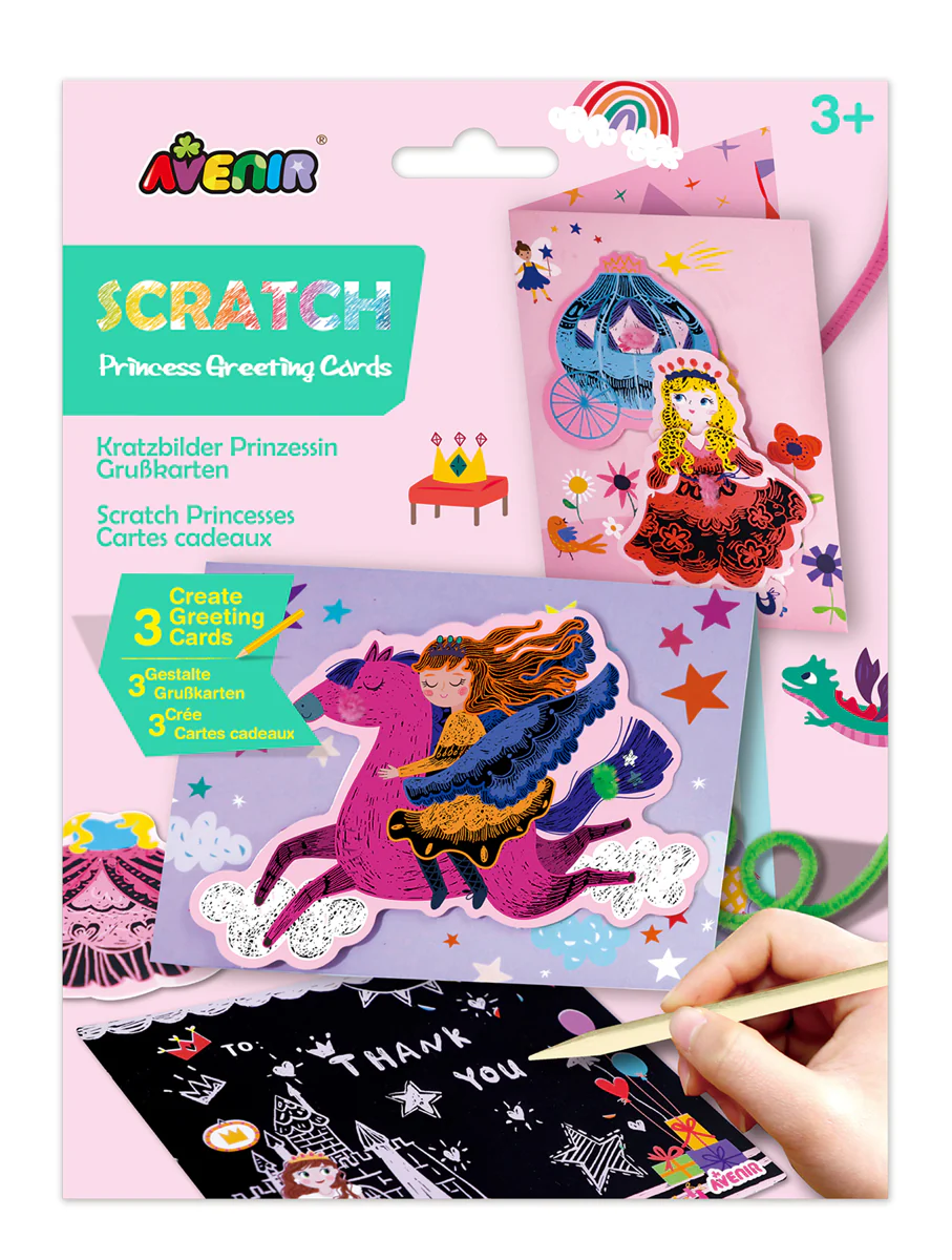 Cartes de vœux à gratter Avenir - Princesses