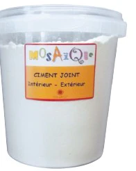Ciment-joint seau 1kg - Coloris blanc