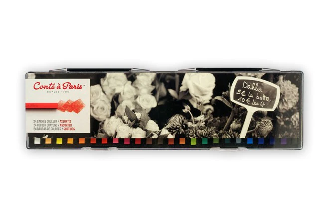 Coffret 24 carrés couleur assorties