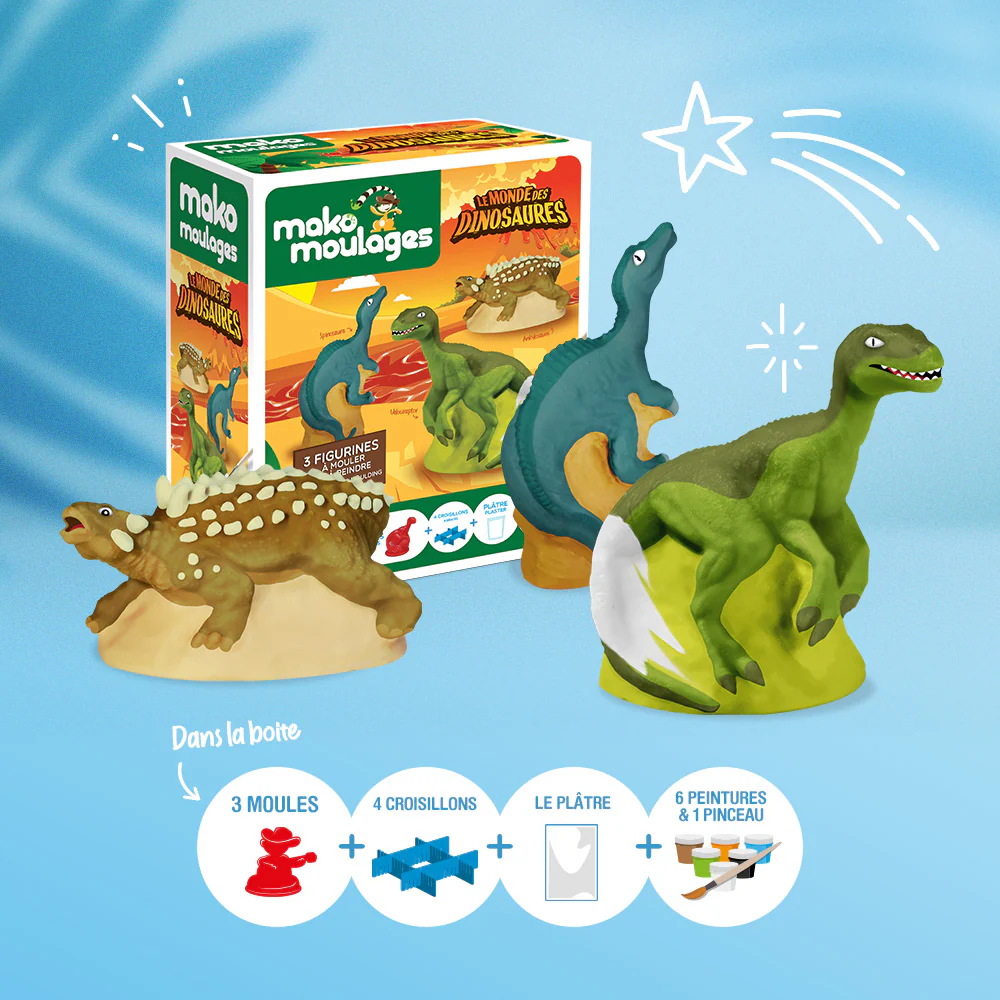 Coffret 3 moules Le Monde des Dinosaures - Image 3