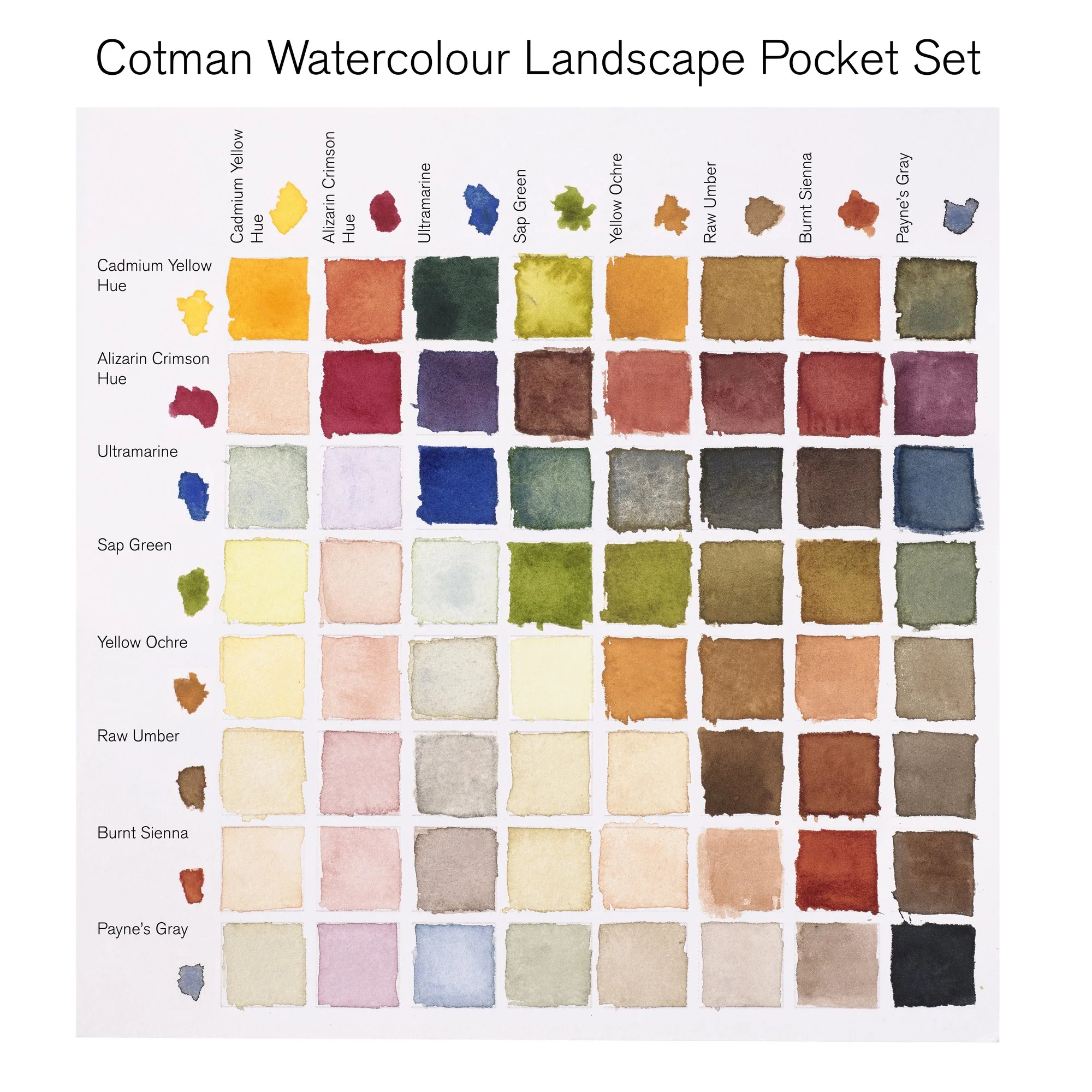 Peinture aquarelle Cotman Winsor & Newton 8 1/2 godets "Paysage" - Image 2