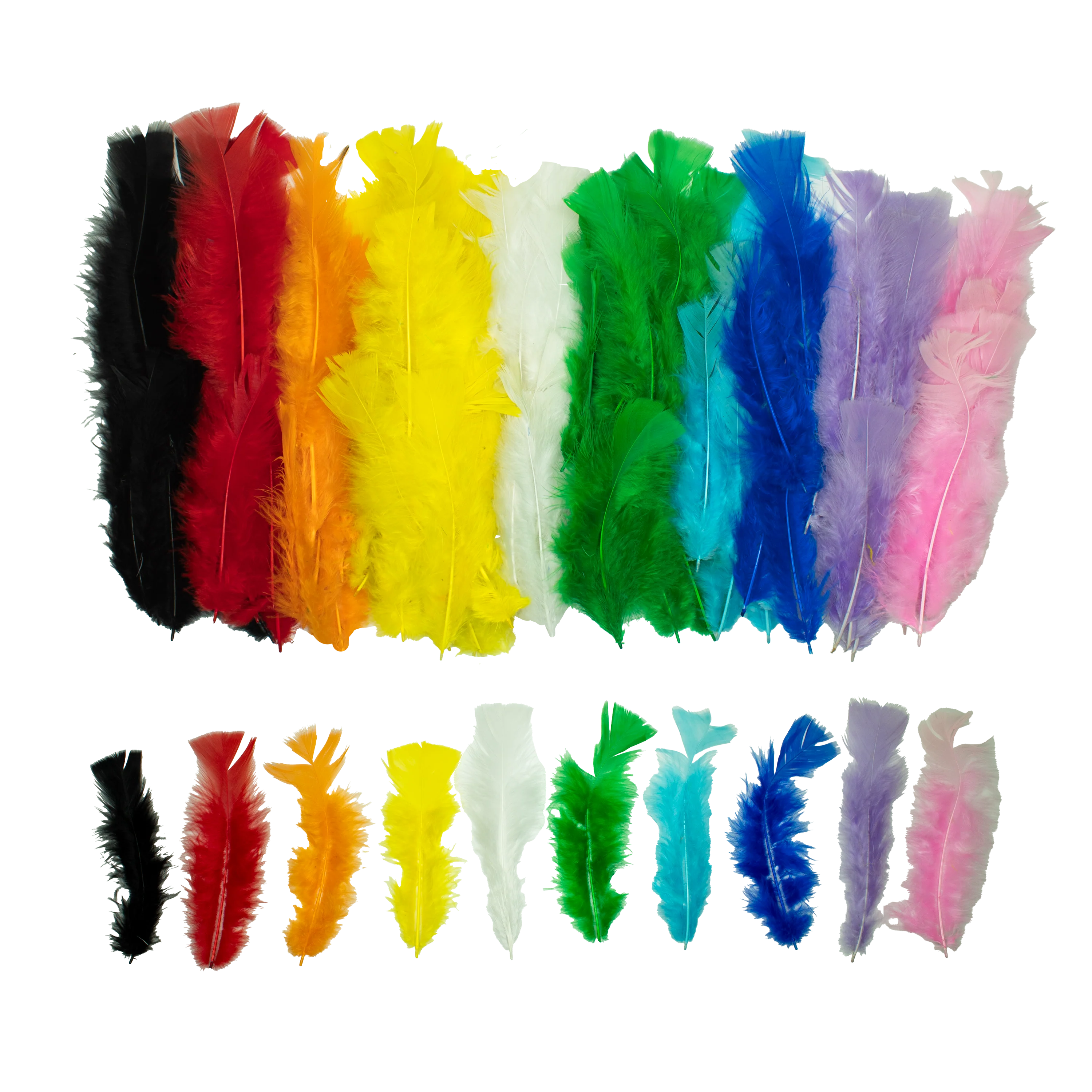 Assortiment plumes de dinde multicolore (x300) - Image 7
