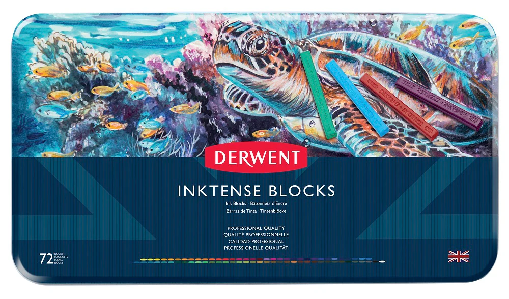 Boîte 72 craies aquarellabes Inktense blocks