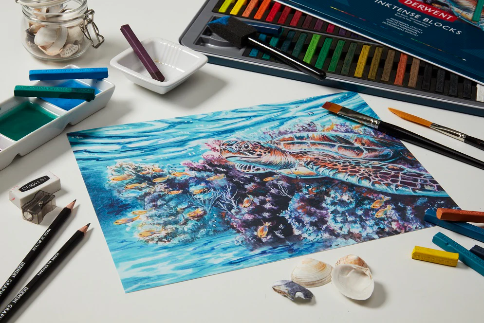 Boîte 72 craies aquarellabes Inktense blocks - Image 3