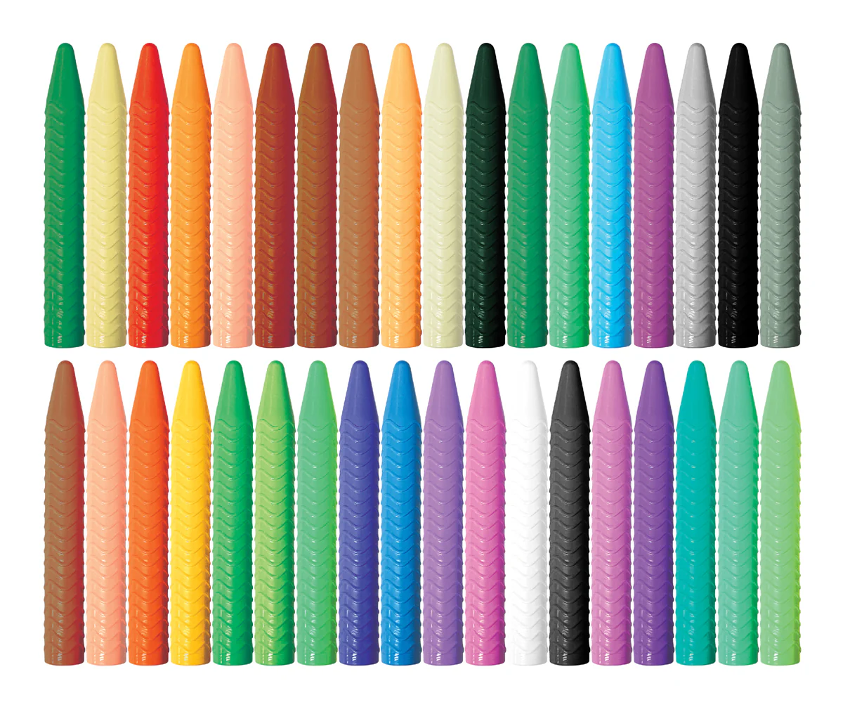 Boîte de 36 crayons spiralés à la cire Haku Yoka - Image 3