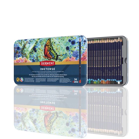 Boîte de 36 crayons aquarellables Inktense