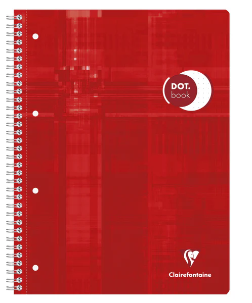 Cahier Dot book reliure intégrale A4+ 160 pages détachables-perforées 4 trous-petits carreaux - Image 2