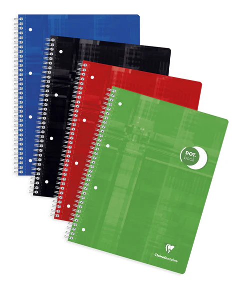 Cahier Dot book reliure intégrale A4+ 160 pages détachables-perforées 4 trous-petits carreaux - Image 3