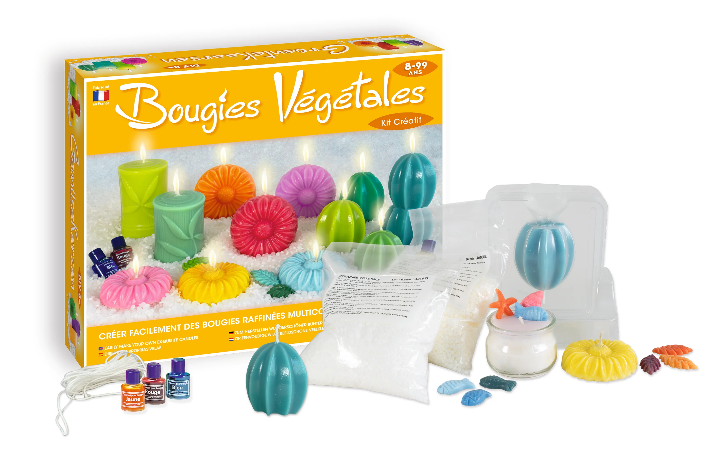 Kit bougies végétales