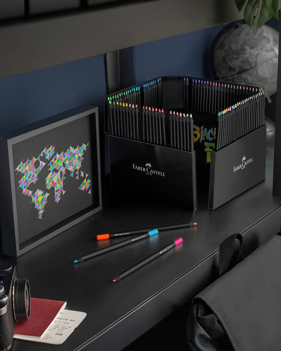 Etui de 100 crayons de couleurs Black Edition - Image 4