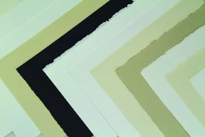 Feuille papier velin BFK Rives gris 280 g/m² 55,9 x 76,2 cm