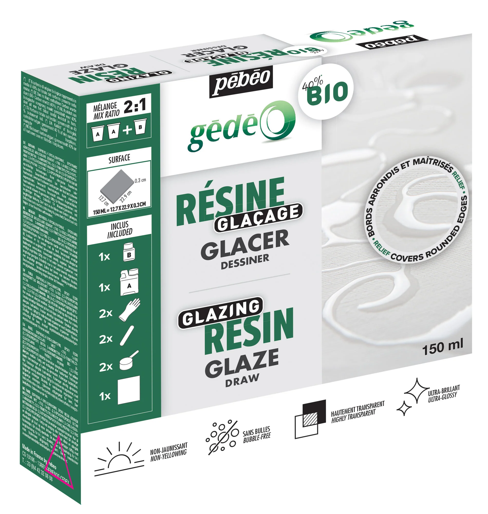 Gédéo résine glaçage biosourcée 150ml