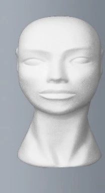 Tête femme polystyrène