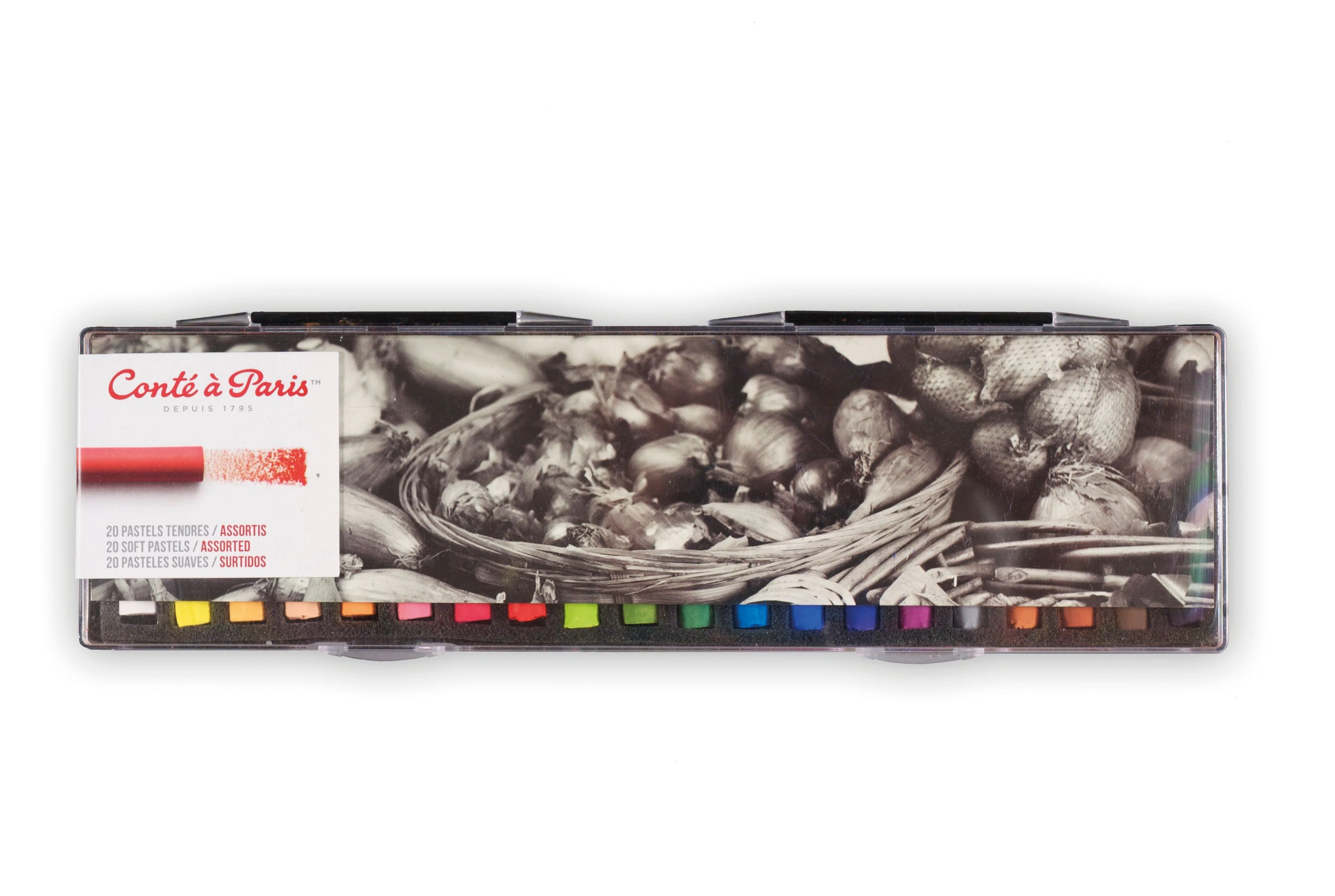 Boîte de 20 pastels tendres Conté à Paris