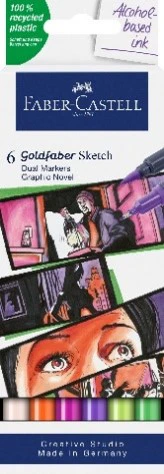 Pochette de 6 Sketch Marker Goldfaber - Graphic Novel