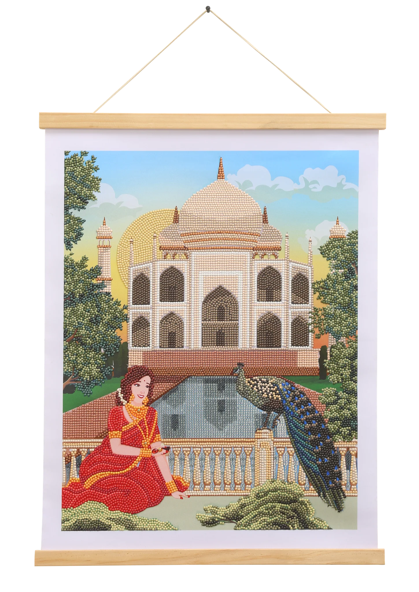 Poster à diamanter 34 X 45 cm évasion Inde - Crystal art kit